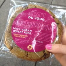 Gluten-free vegan cookie from Blossom Restaurant